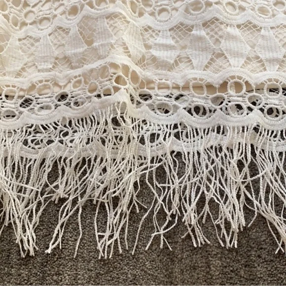 Lulus Kenna Fringe and Crochet Dress Medium - Picture 3 of 6
